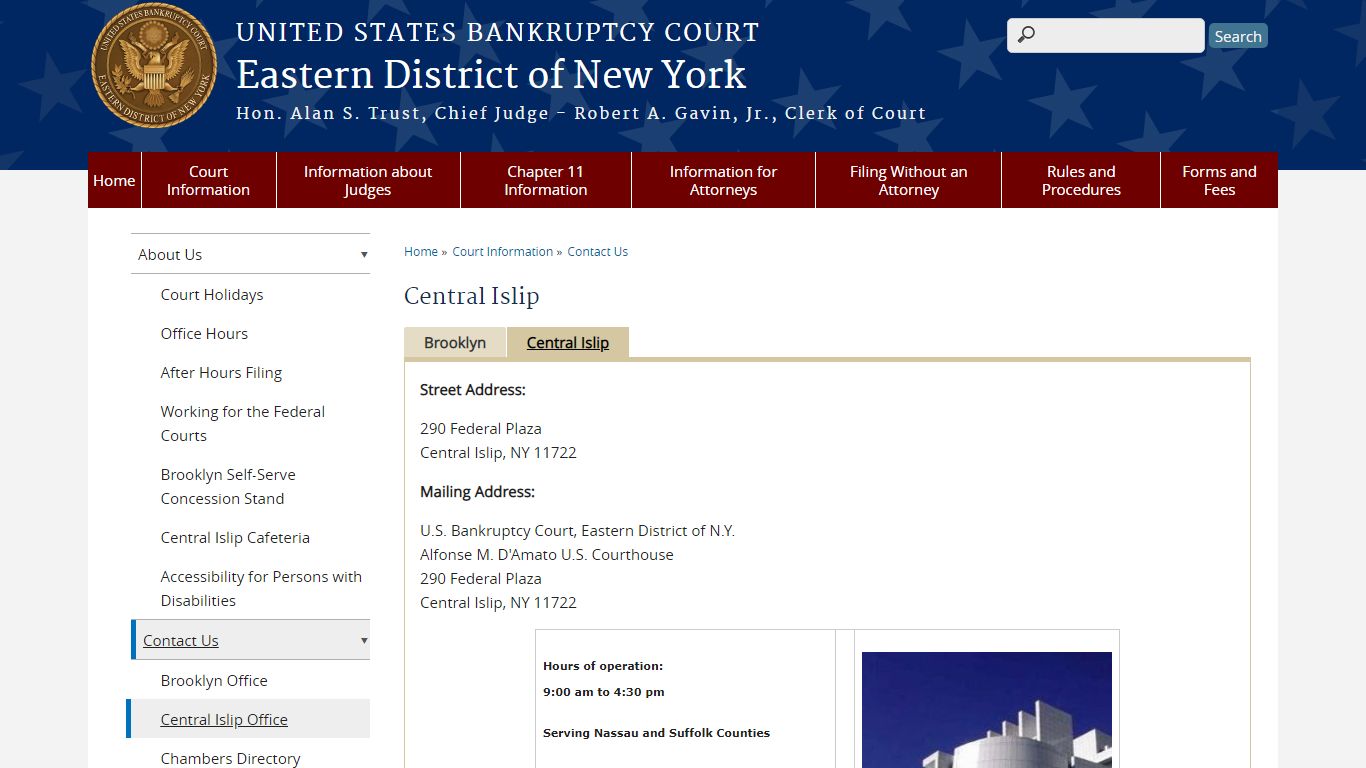 Central Islip | Eastern District of New York - United States Courts
